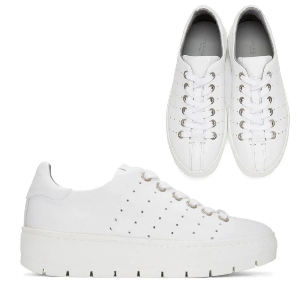 Rag & Bone Women's White Sneakers 41 US 11 - Picture 1 of 6